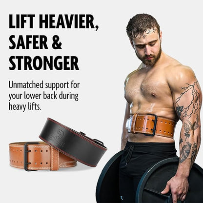 DMoose Fitness Weight Lifting Belt for Men and 5mm Thick