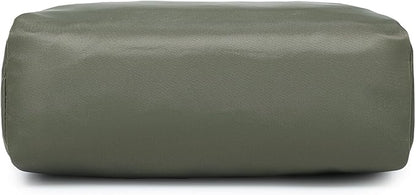 Nylon Female cosmetic bags Canvas toiletry bags Wash bags with large capacity Simple design (Nylon/Army Green)