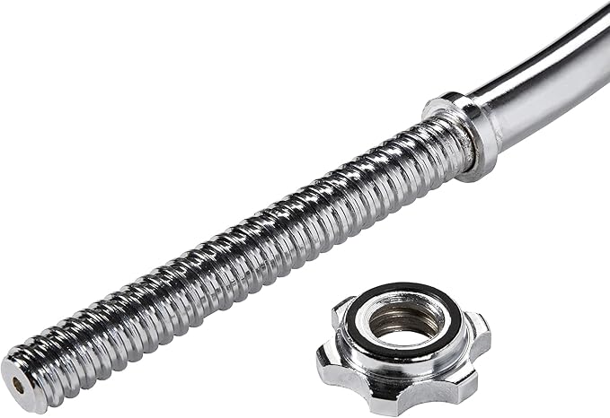 Signature Fitness Standard Olympic Super Curl Barbell Curl 48 inch