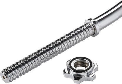 Signature Fitness Standard Olympic Super Curl Barbell Curl 48 inch