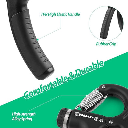 Grip Strength Trainer 22-132Lbs (10-60kg), (10-60kg), Forearm