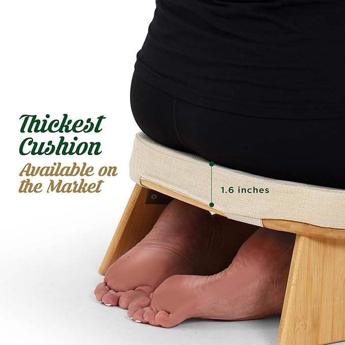 Monk & Llama Meditation Bench - Foldable