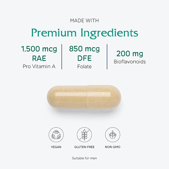 Vitanica Women's Symmetry, High Potency Multivitamin and Mineral, Vegan/Vegetarian, 90 Capsules