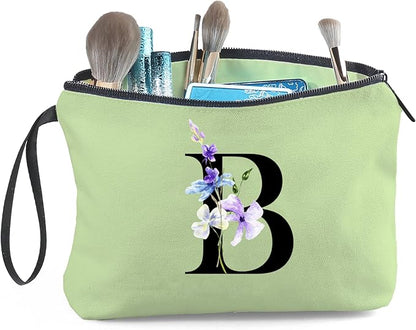 SEAMOON Birthday Inspirational Bridesmaid Proposal Team Small Gifts for Women Mom Aunt Teacher Sister Coworkers Makeup Cosmetic Bag Travel with Mirror Mothers Day Christmas Graduation B