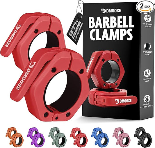 DMoose Fitness Barbell Clips 2" (Pair) - Quick
