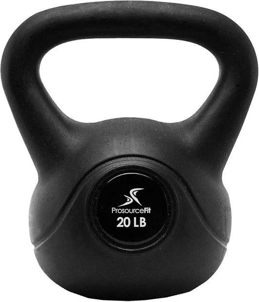 ProsourceFit Vinyl Plastic Kettlebell from 10, 15, 20, 25, 30, and 35 lbs