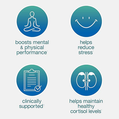 Youtheory Ashwagandha - 1,000 mg - Stress Support Supplement - Cortisol Support Supplement - Gluten, Dairy & Soy Free - 60 Vegetarian Capsules