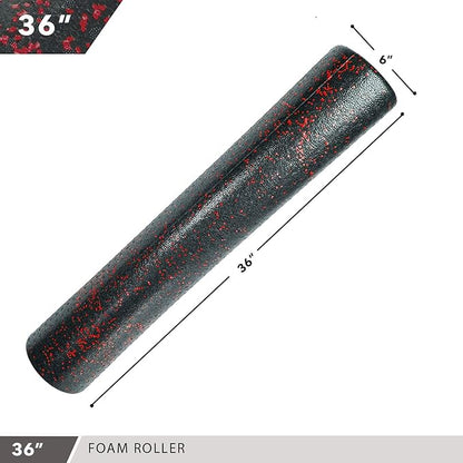 High-Density Round Foam Rollers - 4 Size and 8 Color