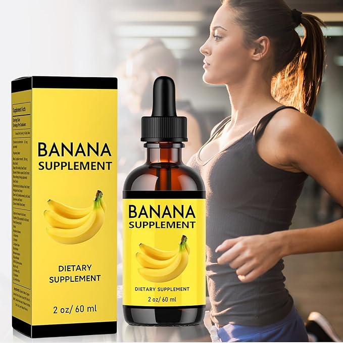 Banana Supplement Liquid Original Banana Extract Liquid for Women Gut Health 2 Pack