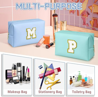 TOPEAST Travel Toiletry Bag - Travel Essentials, Cute Small Makeup Bag, Waterproof Toiletry Bag for Women, Birthday Gifts (Sky Blue L)