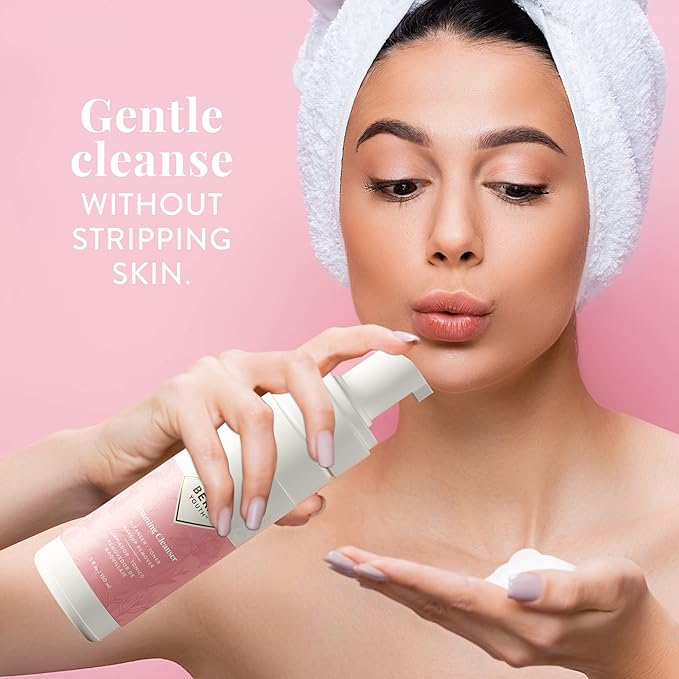 Foaming Facial Cleanser, Makeup Remover, Deep Cleanser, Skin Toner, Botanical Blend, 100% Natural Ingredients, Cruelty Free, by L’Eudine