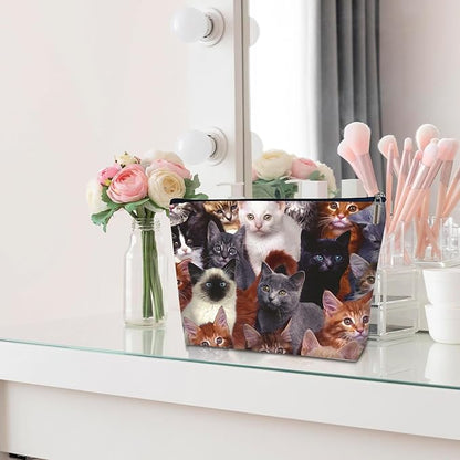 Gift Bag for Her - Cat Lover Makeup Purse, Travel Accessory -25
