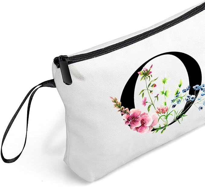 SEAMOON Women Birthday Unique Maid of Honor Friendship Gifts for Women Sister Bridesmaid Bride Personalized Travel Makeup Cosmetic Bag with Mirror Valentines Mothers Day Christmas Graduation O