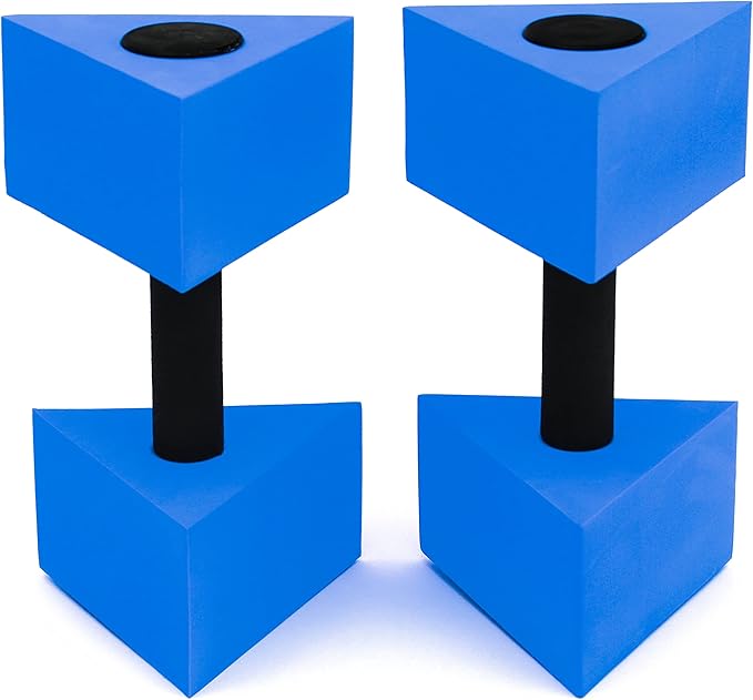 Trademark Innovations 12" Triangular Aquatic Exercise Dumbells - Set of 2 - for Water Aerobics
