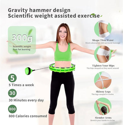 Smart Weighted Hoop for Adults 2 in 1 Abdomen 24 Knots