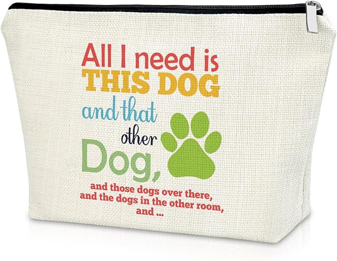 Sazuwu Funny Dog Mom Gifts: Makeup Bags & Travel Organizers - Dog Themed Cosmetic Bags for Women - Perfect for Christmas & Birthdays