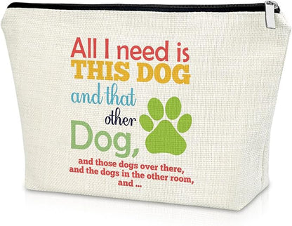 Sazuwu Funny Dog Mom Gifts: Makeup Bags & Travel Organizers - Dog Themed Cosmetic Bags for Women - Perfect for Christmas & Birthdays