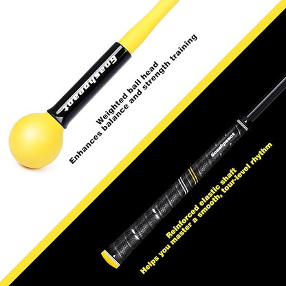 Golf Swing Trainer, Golf Warm-Up Stick for Improve Strength Tempo Balance and Flexibility, Golf Training Aid Ideal for Indoor and Outdoor Practice