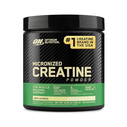 Optimum Nutrition Micronized Creatine Monohydrate Powder, Unflavored, 60 Servings, 300 Grams