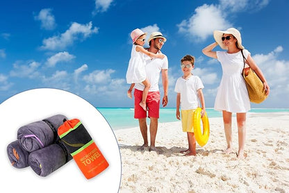 Dofilachy 4 Pack Camping Towel - Quick Dry (4, Orange)