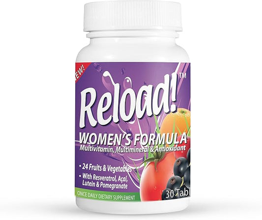 for Women, All Natural, Multivitamin, Multimineral, and Antioxidant with 24 Fruits and Vegetables as Well as Biotin for Hair, Skin, and Nails. 1 Month Supply.
