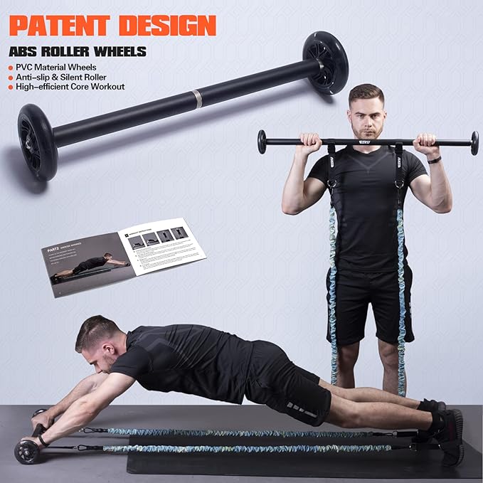 Resistance Band Bar 800 Lbs