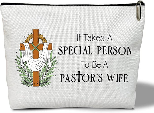 Pastor's Wife Makeup Bag - Appreciation Gift for Women Ministers, Religious Travel Accessories -10