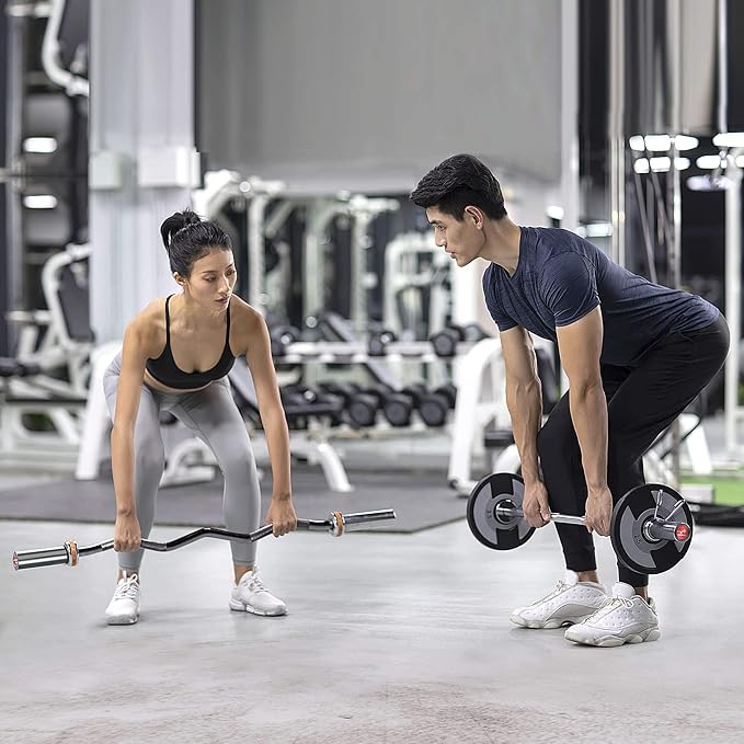 Olympic Barbell EZ Bar Curl Bar 4ft/5ft/7ft 2 Inch (300lb/330lb/400lb/700lb/1000lb/1500lb)