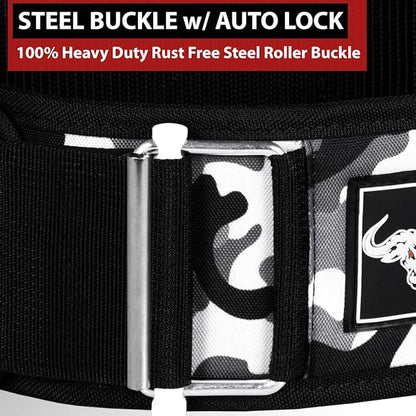 IBRO Quick Locking Premium Weight Lifting Belt - Powerlifting 4 Inch