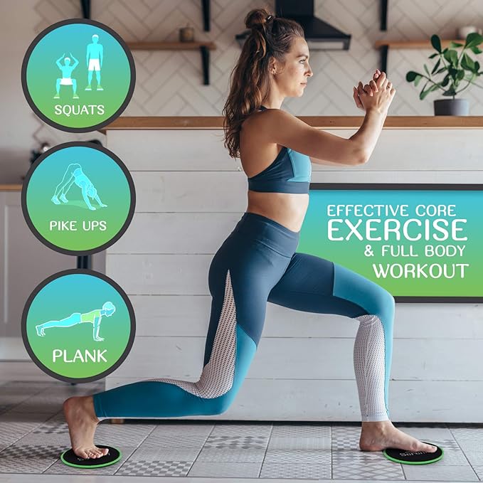 Serenily Sliders for Working Out - Core Exercise Sliders 2 Dual