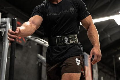 Gymreapers Quick Locking Weightlifting Belt for Bodybuilding 4 Inch