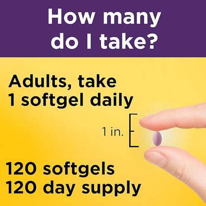 Nature Made Maximum Strength Biotin 5000 mcg, Dietary Supplement may help support Healthy Hair, Skin & Nails, 120 Softgels