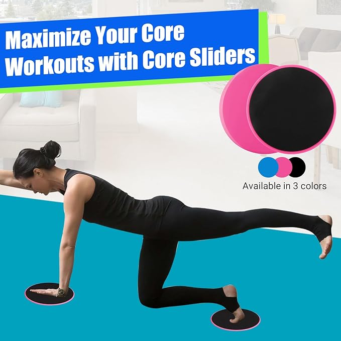 Exercise Sliders, Core Sliders for Working Out, Dual
