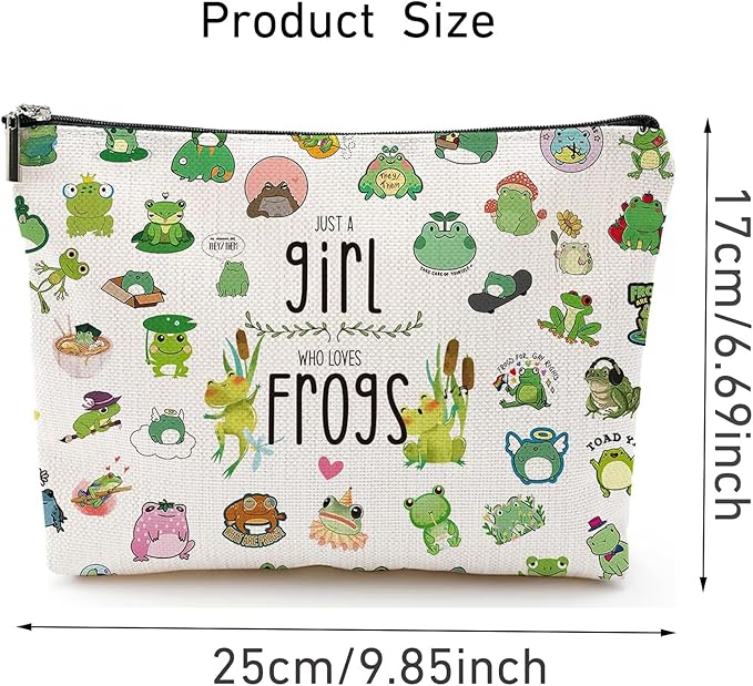 Flog Cosmetic Bag Zipper Pouch - Just A Girl Who Loves Makeup Bag Gift