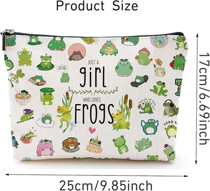 Flog Cosmetic Bag Zipper Pouch - Just A Girl Who Loves Makeup Bag Gift