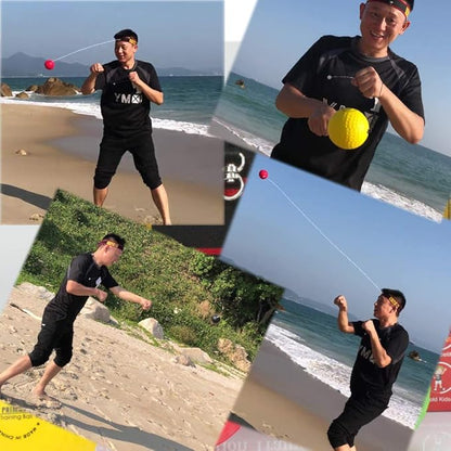 Ultimate Reflex Ball Set - 4 React Reflex Ball Plus 2 Adjustable Headband, Great for Reflex, Timing, Accuracy, Focus and Hand Eye Coordination Training for Boxing, MMA and Krav Mega