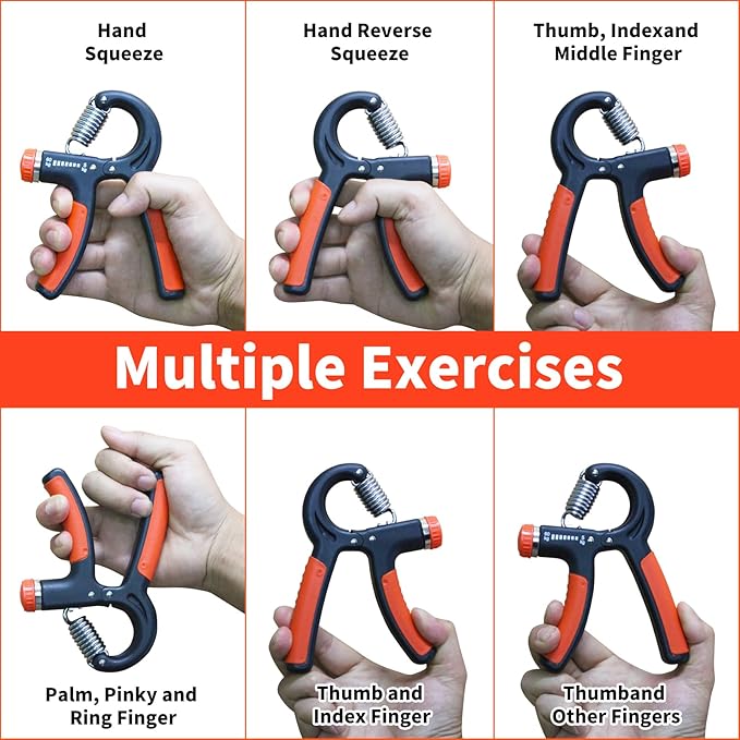 Grip Strength Trainer 11-132 Lbs (5-60kg), Forearm