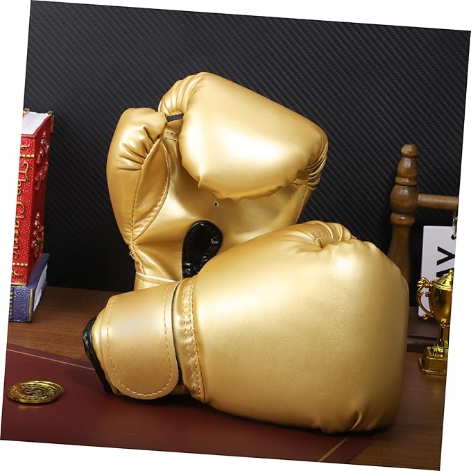 Garneck Kids Boxing Gloves Training Gloves Training Mitts Junior Punch PU Leather Sponge Filled for Toddler and Youth Red