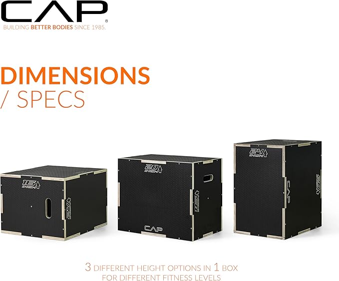 CAP Barbell 3-in-1 Plyometric Box