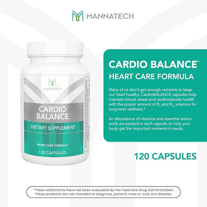 Mannatech CardioBALANCE®, Formulated with Folic Acid, L-Arginine & CoQ10, Vitamin C, Vitamin E, Vitamin B6 & Vitamin B12-90 Capsules.