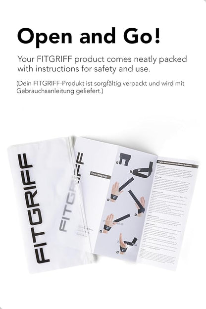 Fitgriff® Lifting Wrist Straps for Weightlifting