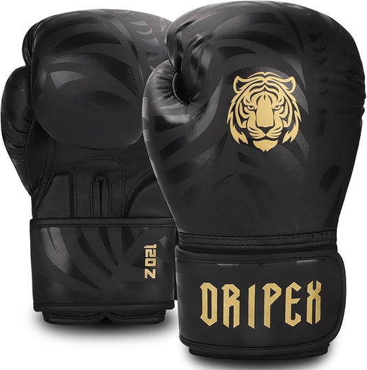 Dripex Boxing Gloves for Men Women Youth, Boxing Training Gloves | for Heavy Bag Workout, Muay Thai, Kickboxing, Sparring Punching（8 10 12 14 16oz）