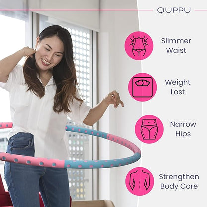 Weighted Hula Hoops for Women - Stable Exercise 6.5 lb
