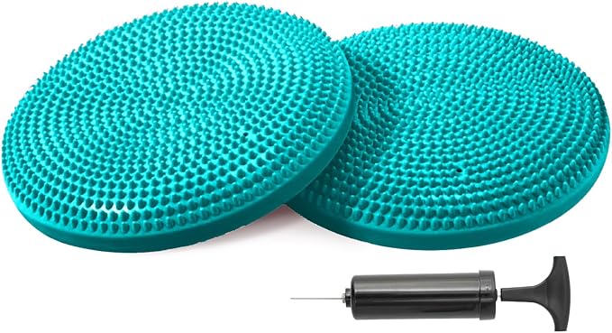 Primasole Balance Disc with Air Pump Wobble Cushion 2 PCS