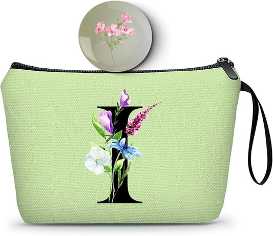 SEAMOON Birthday Inspirational Bridesmaid Proposal Team Small Gifts for Women Mom Aunt Teacher Sister Coworkers Makeup Cosmetic Bag Travel with Mirror Mothers Day Christmas Graduation I