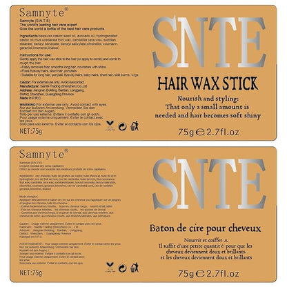 Slick Back Hair Brush Set: Hair Wax, Edge Brush, Rat Tail Comb, Bristle Brush, Hair Bun Accessories, Smoothing Brush for Women & Kids