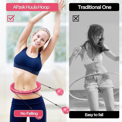 Weighted Exercise Hoop Plus Size 32 Detachable 2 in 1 Abdomen