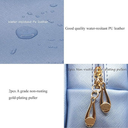 PU Leather Cosmetic Bag for Women Minimalism Makeup Bag for Daily Use Portable Storage Purse Small Neat Cosmetic Pouch Water-resistant Toiletry Bag for Travel (Green)