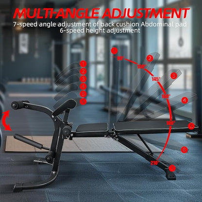 Multi-Functional Adjustable Weight Bench for Full Body Workout