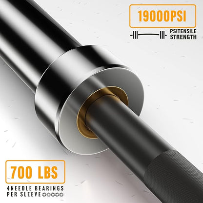 Olympic Barbell EZ Bar Curl Bar 4ft/5ft/7ft 2 Inch (300lb/330lb/400lb/700lb/1000lb/1500lb)